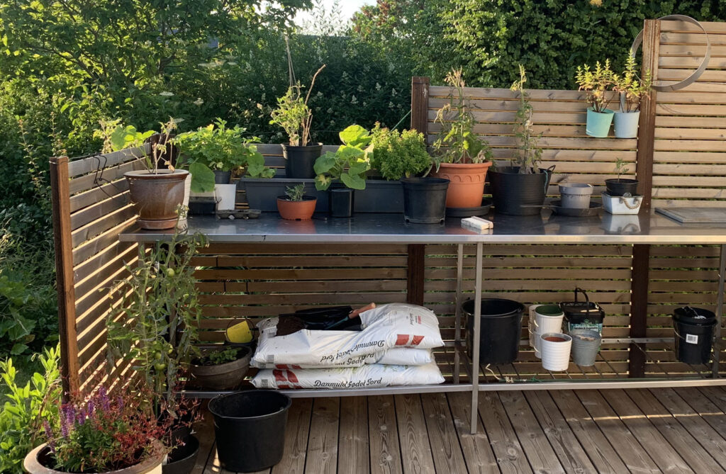 havebord plantebord udekøkken