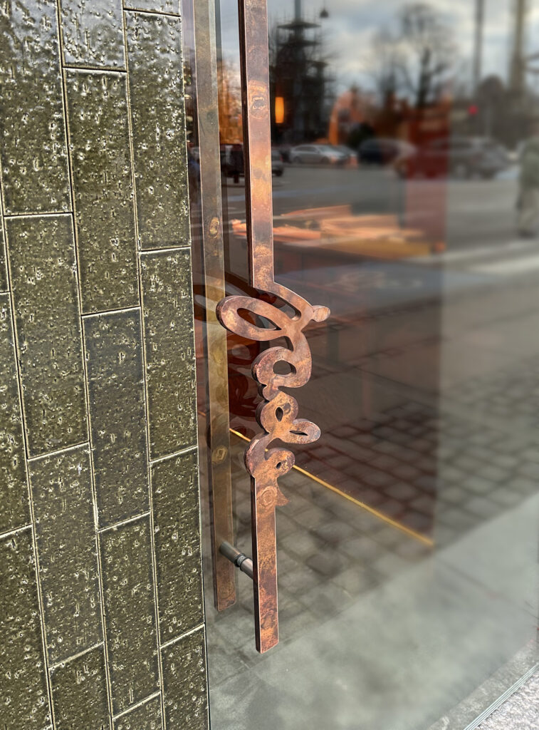 håndtag jade restaurant dørhåndtag kobber